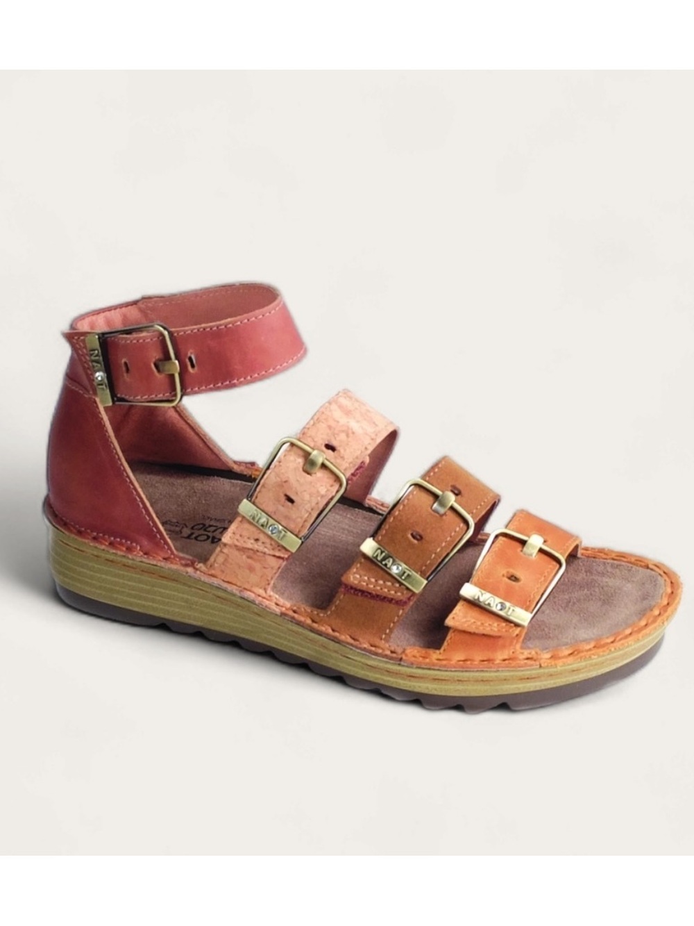Naot Women’s Begonia Multi-Strap Leather Sandal 37